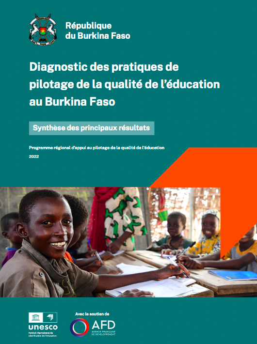 Synthèse des principaux résultats diagnostic pilotage qualité éducation Burkina Faso