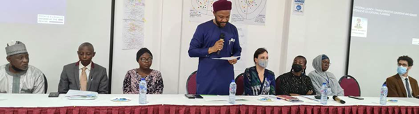 Chukwuemeka Nwajiuba, Minister of State for Education of the Federal Republic of Nigeria during the launch event of GCI activities in Nigeria in 2022 (©UNGEI)