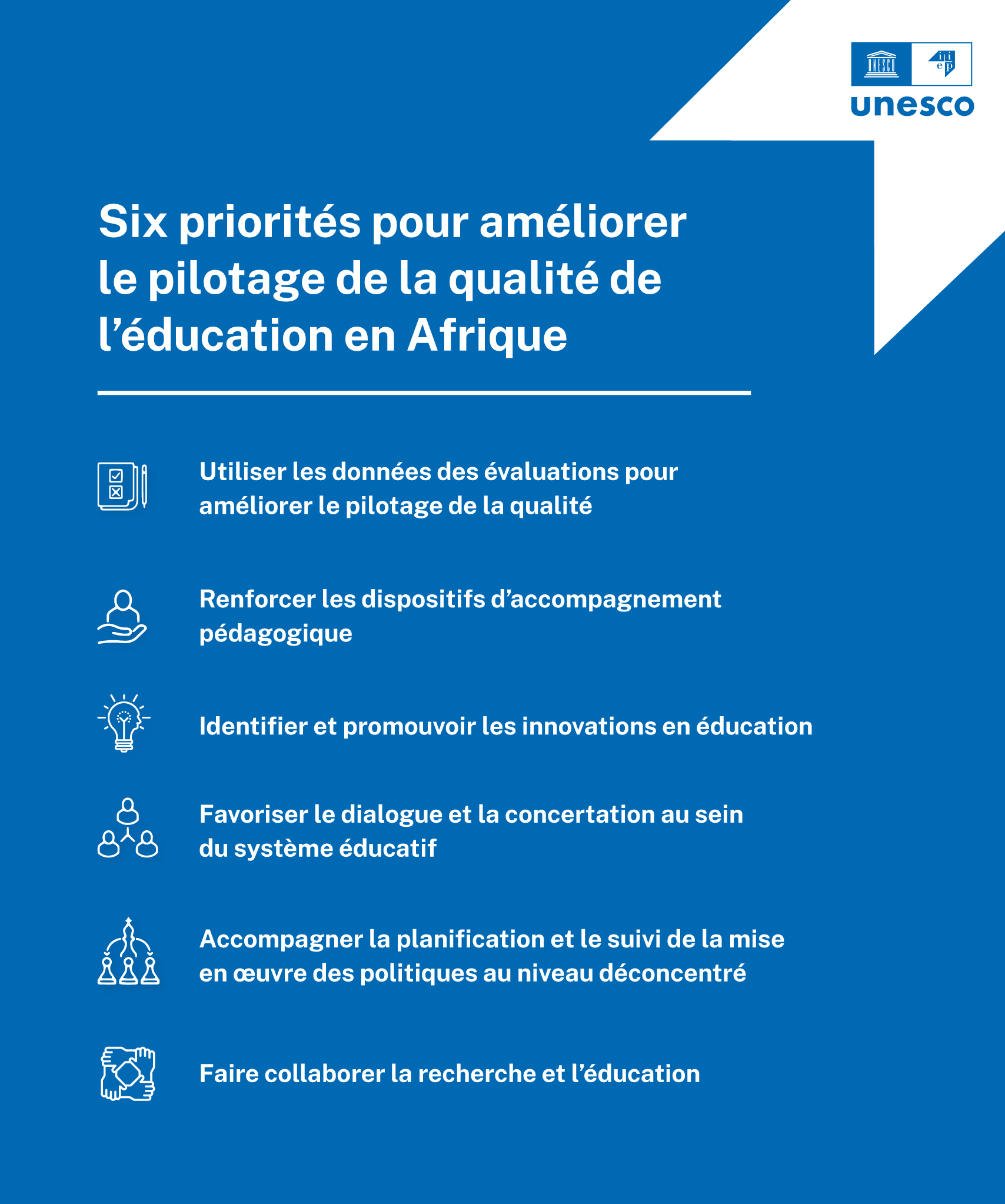 Six priorites qualite education