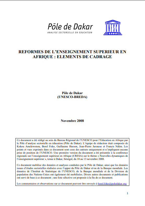 Réformes de l’enseignement